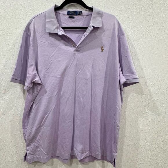 Polo Ralph Lauren men polo shirt purple size xl classic fit - Picture 1 of 7
